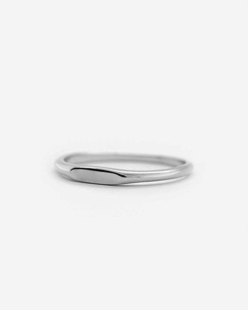 Massiver 925 Sterling Silber Ring Minimalistischer Goldring Layering Stacking Stapelring REDCHERRYBLVD Bild 7