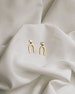18k Vermeil Arch Earrings - Geometric earrings - Trendy Earrings - Minimalist Jewelry - Layering - Stacking - REDCHERRYBLVD 