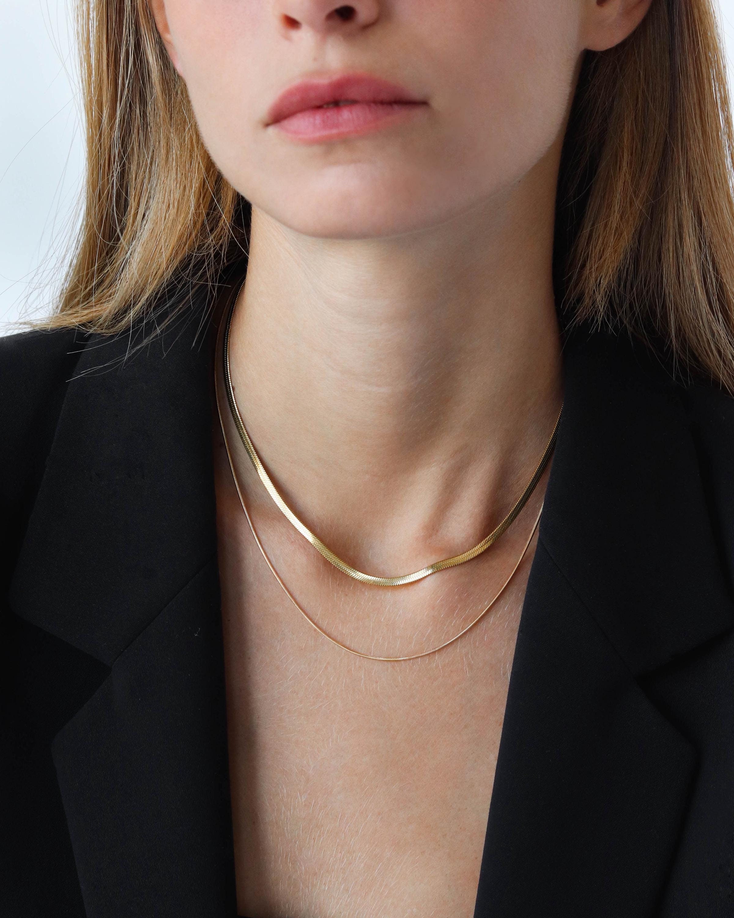 Two Chain Necklace - Never Fades - Waterproof - 18k Gold