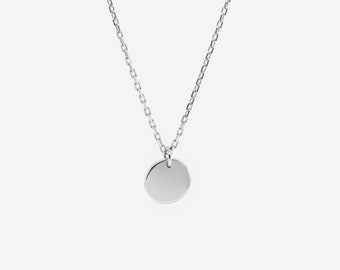 Collier de disque d’argent 925 - Collier de disque minimaliste - Pile - Collier délicat - Empilage - Collier de pièces de monnaie - Collier de superposition - REDCHERRYBLVD