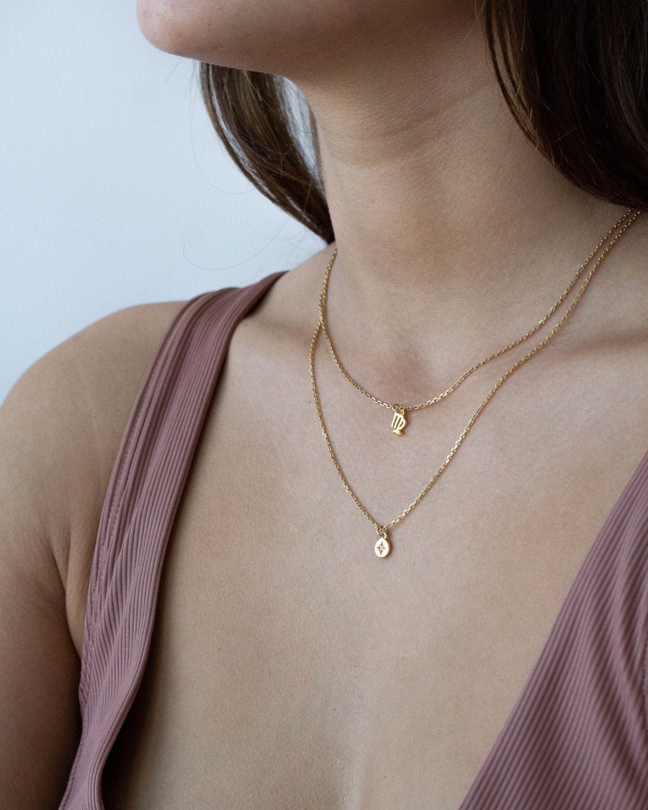 Virgo - 24k Gold Vermeil - Virgo Zodiac Necklace - Virgo Constellatio…