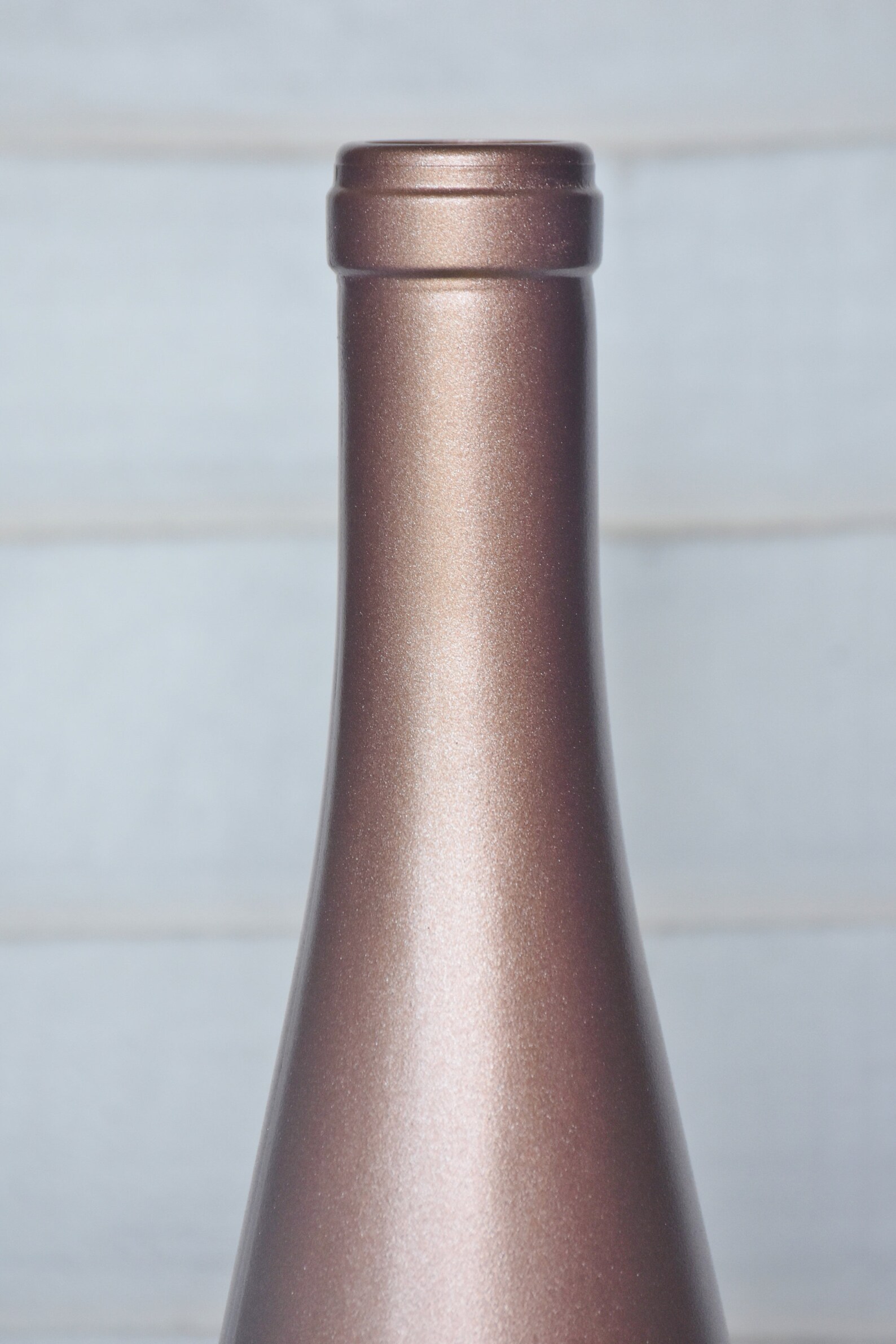 Metallic Rose Gold Wine Bottle Centerpiece / Wedding Etsy