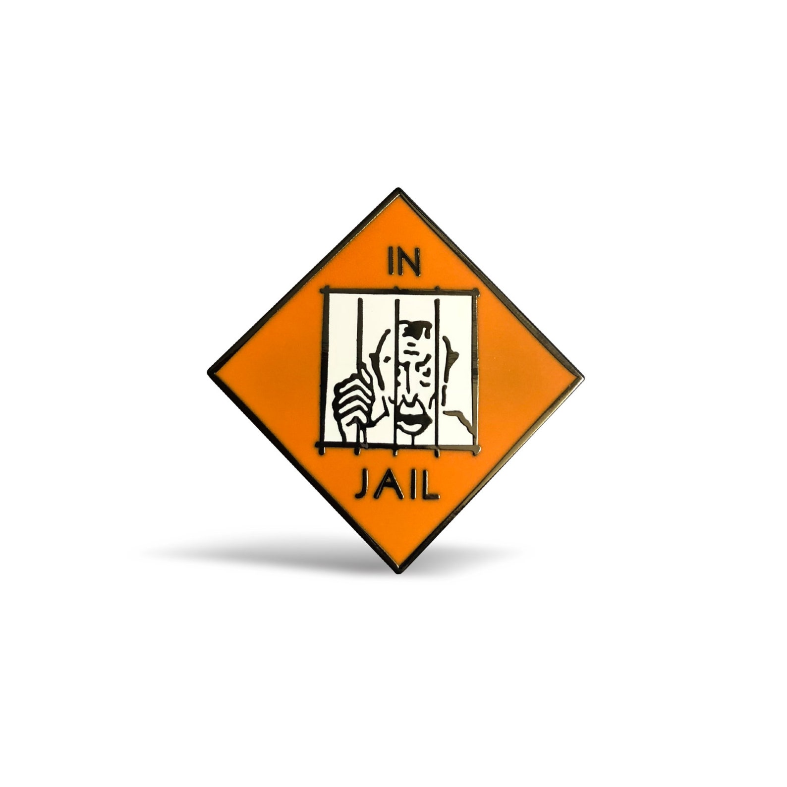 In Jail Monopoly Enamel Pin Etsy