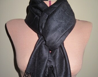 Black Cashmere Scarf
