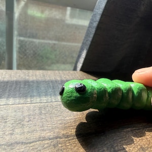Homemade Polymer Clay Caterpillar