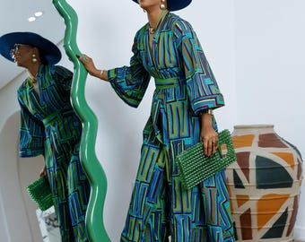 FADE AFRICAN PRINT kimono