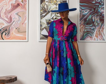 long button down dress