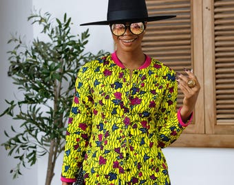 Polo con estampado africano DAMINI