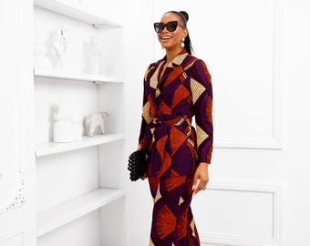 ZYLA AFRICAN PRINT suit set