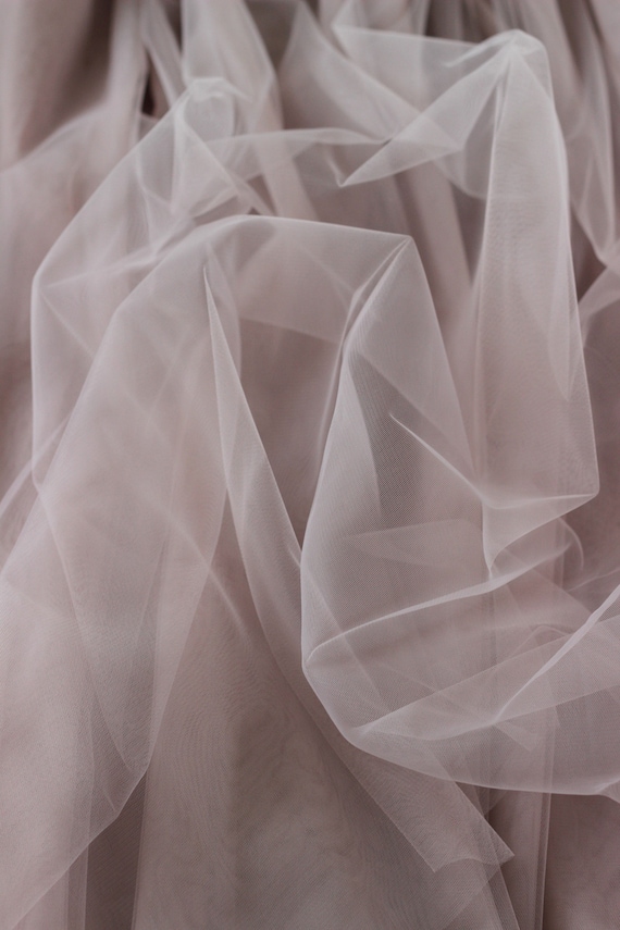 Taupe Soft Luxury Tulle Grey-brown Tulle Fabric Tutu Fabric Wedding Tulle  Material Tulle Net Fabric Party Decoration 300 сm Width 65 