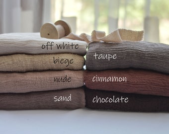 Hand Dyed Cotton Gauze Table Runner: Boho Wedding Centerpiece