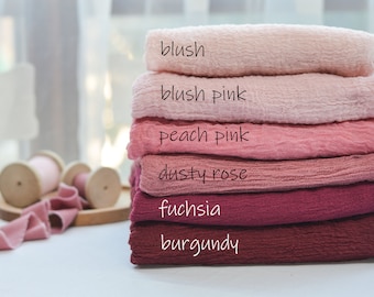 Hand Dyed Cotton Gauze Runner: Boho Wedding Table Centerpiece