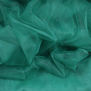 Emerald green soft luxury tulle Wedding tulle material Tutu fabric Tulle net fabric Tulle party decoration - 300 сm width #92