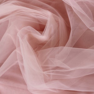Blush pink soft luxury tulle, Wedding, tulle material, Tutu fabric, Tulle fabric, Veil Tulle, party decoration width - 300 сm #8