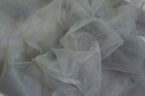 Grey Soft Luxury Tulle Wedding Tulle Material Tutu Fabric Tulle Net Fabric  Tulle Party Decoration 300 сm Width 94 