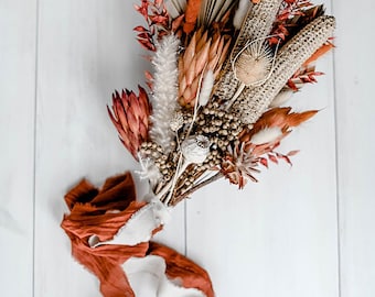 Rust Hand-Dyed Gauze Ribbon: 3-Yard Cotton Tape, Rustic Wedding Decor