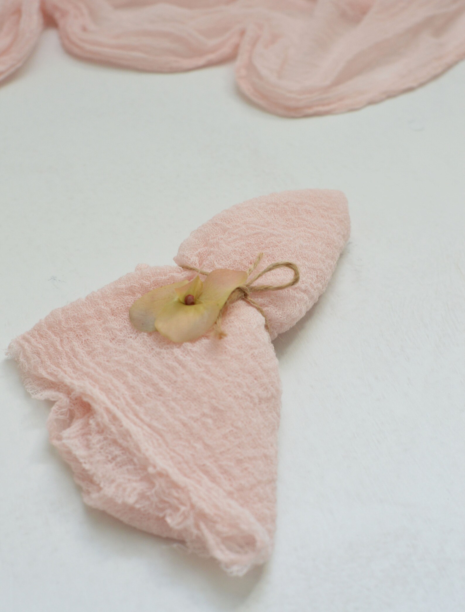 Blush hand dyed wedding napkins Cotton dinner napkins Blush Etsy