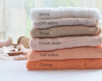 Hand Dyed Cotton Gauze Runner: Boho Wedding Centerpiece
