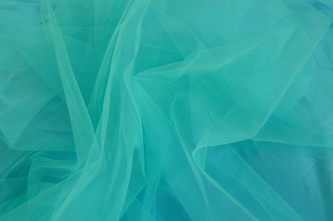 Turquoise Tulle Fabric: Soft Wedding Tulle, Tutu Material (300 Cm Width ...