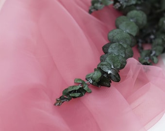 Dusty Rose Tulle Fabric: Soft Luxury Wedding & Tutu Material (300cm Width)