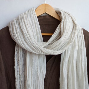 Olive Green Cotton Hollowed Scarf