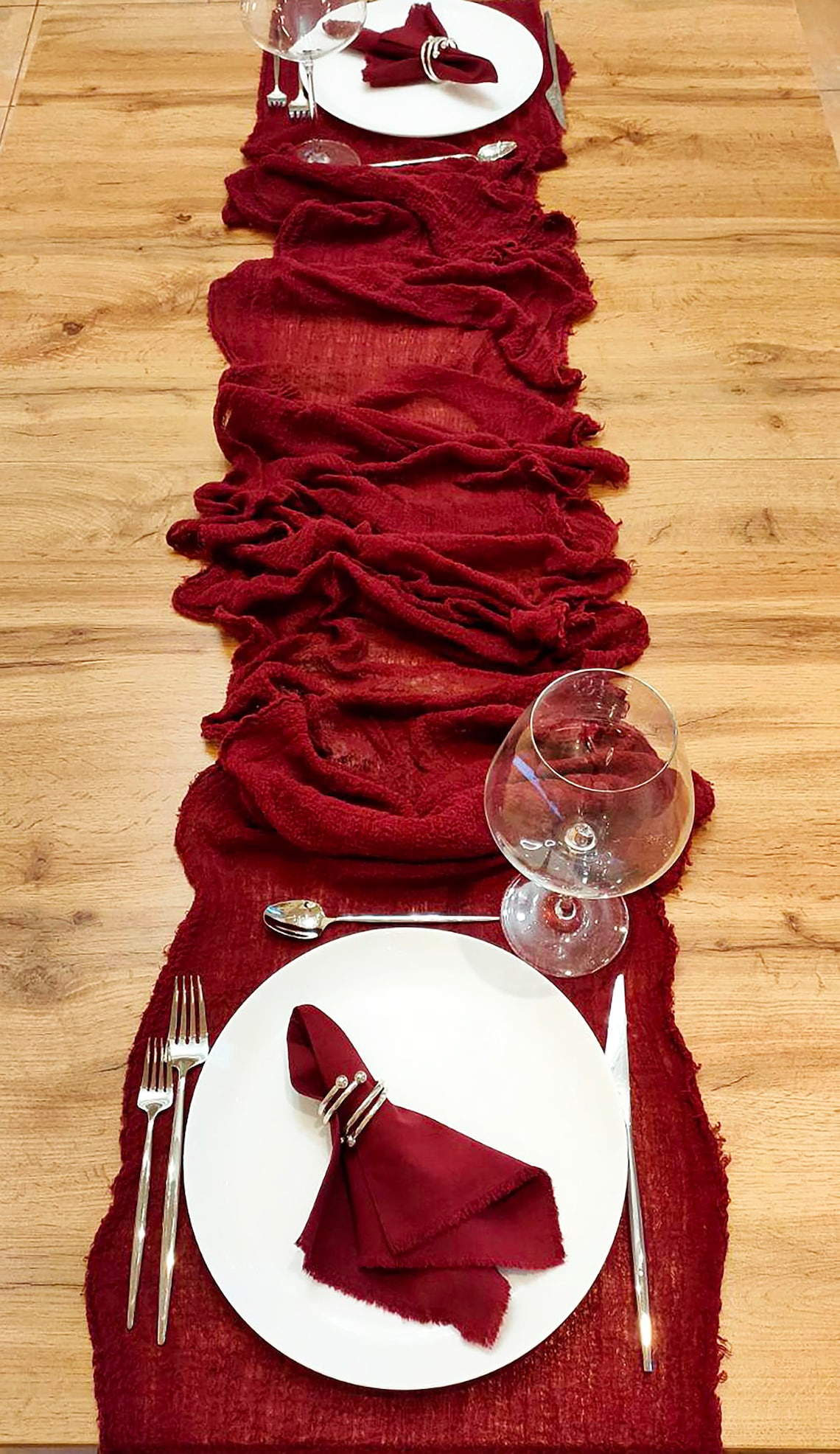Burgundy Napkins Wedding Cotton napkins Deep red napkins Red Etsy