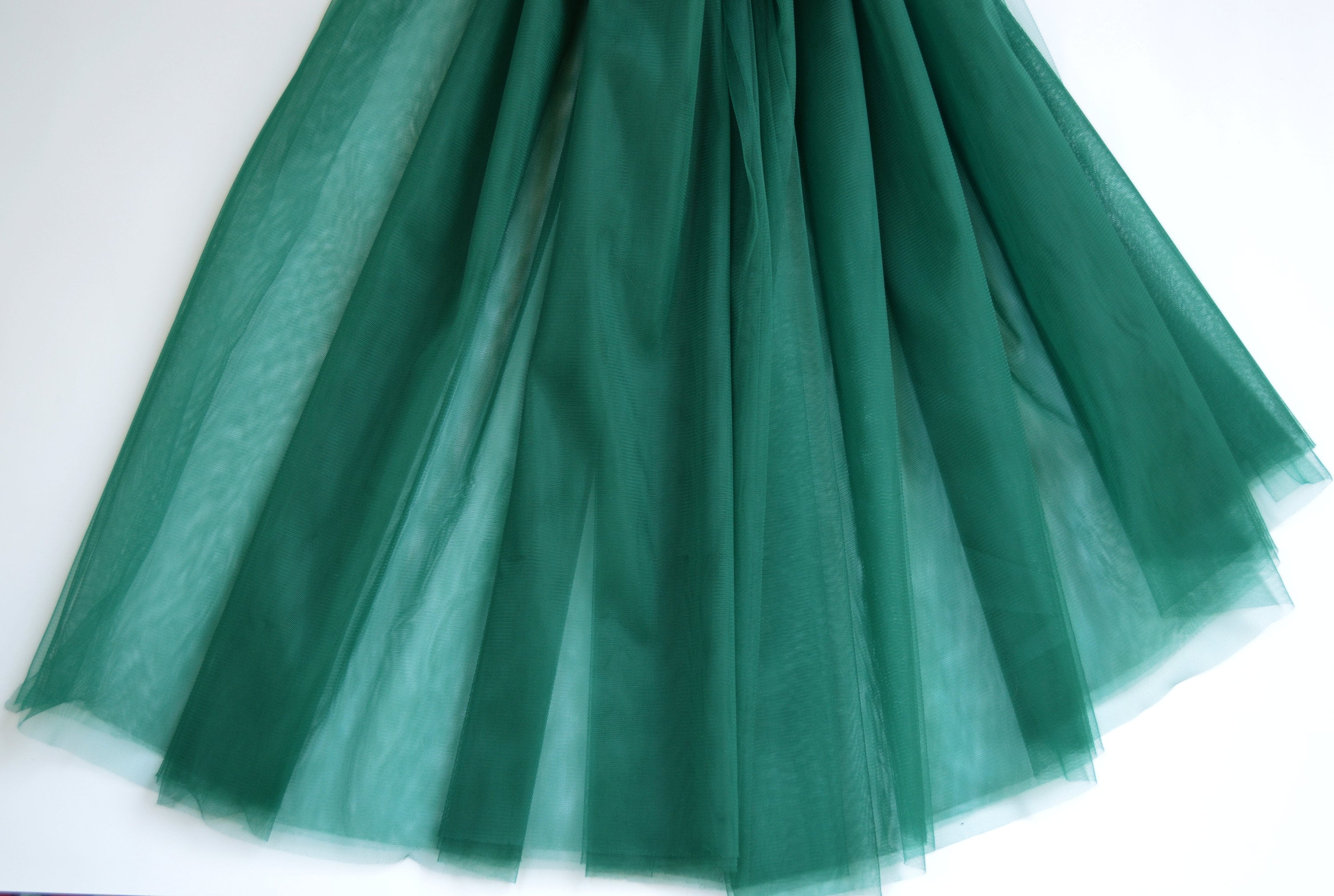 Emerald green soft luxury tulle Wedding tulle material Tutu | Etsy