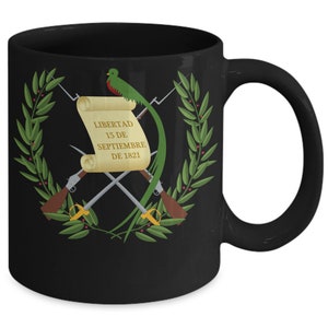 Guatemala coat of arms coffee cup
