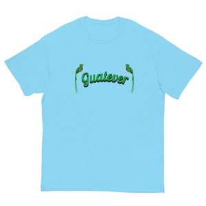 Unisex T-shirt with Vibrant Guatemalan Quetzal Bird Design | Premium Quality Cotton Tee | Unique Central American Design.