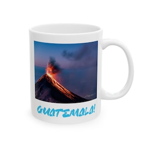 Handcrafted Volcano in Guatemala: Artisan Coffee Mug Inspired by the Land of Eternal Spring&quot;Ceramic Mug, (11oz, 15oz)