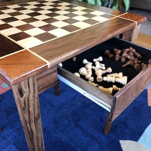 Black Walnut Chess Table image 2