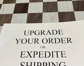 Expedited shipping or change order