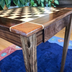 Black Walnut Chess Table image 9