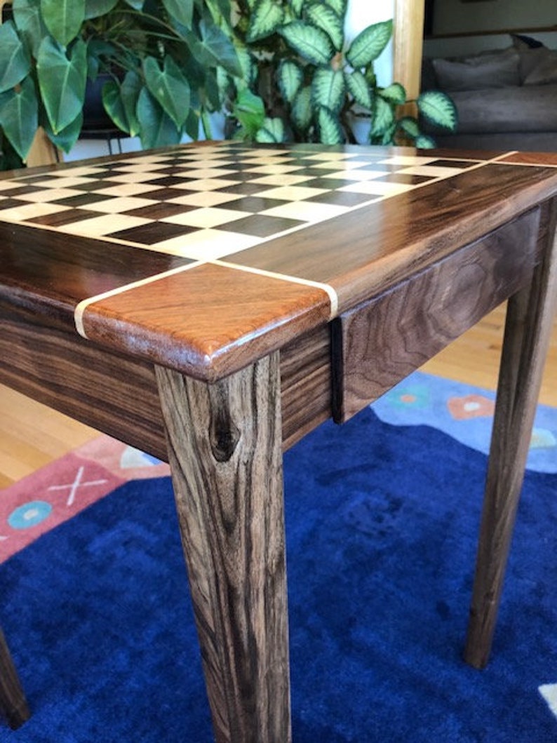 Black Walnut Chess Table image 9