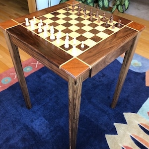 Black Walnut Chess Table image 10