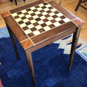 Black Walnut Chess Table image 4