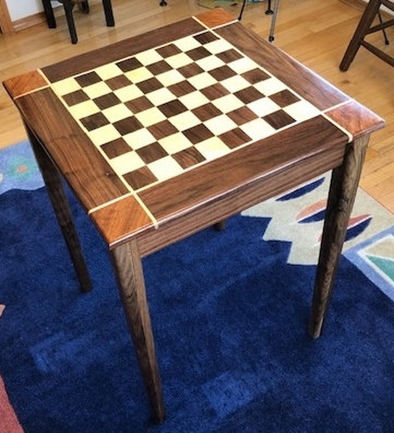 Black Walnut Chess Table image 4