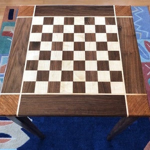 Black Walnut Chess Table image 5