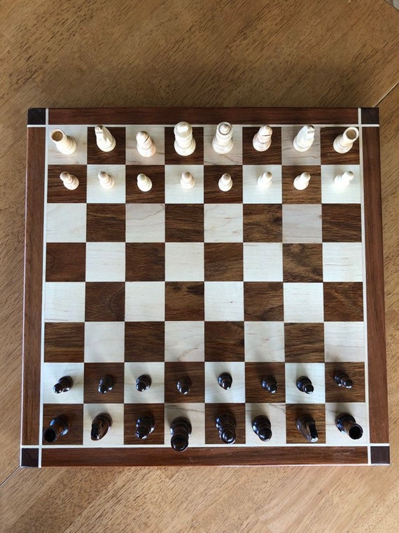 Cherry and Maple Chess Board 