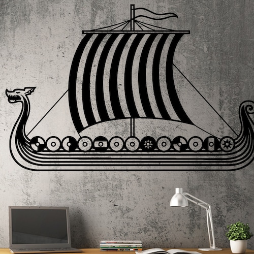Viking Wall Decals Wall Decor Vinyl Decals Boys Room Etsy