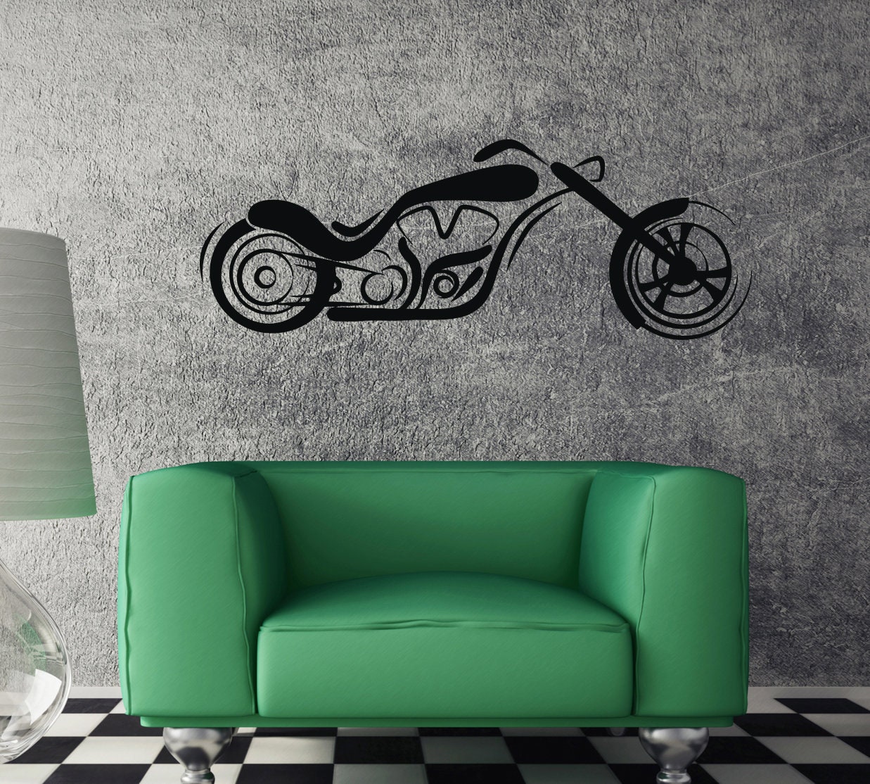 A stunning home decor design CHOPPER Motorbike Wall Art Sticker Decal A stunning home decor design CHOPPER Motorbike Wall Art Sticker Decal