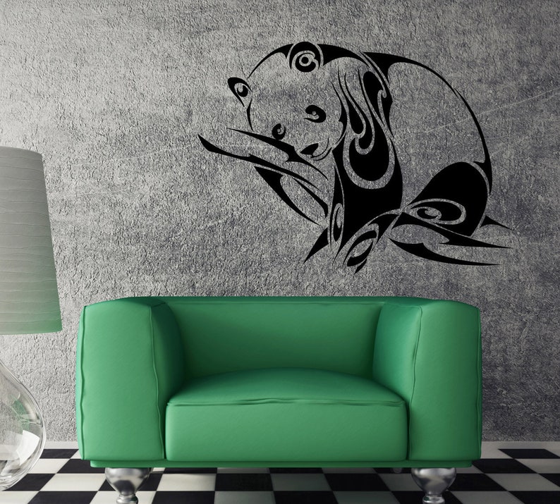 Vinyl Wall Decal Panda Bear Animal Tree Branch Best Seller Unique Decor caig2470