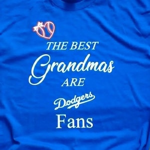 Best Grandmas Grandpas Are Dodgers Fans Homemade Baseball 