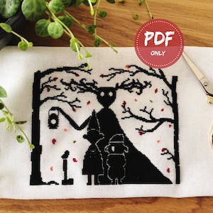 Au-dessus du mur du jardin PDF automne point de croix