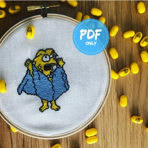 Lizard Queen PDF cross stitch pattern, The Simpsons