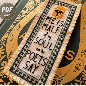 Achilles en Patroclus pdf-kruissteekpatroon, bladwijzer -- The Song of Achilles Bookish cadeau-ideeën