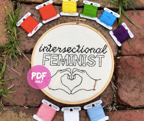 Intersectional Feminist PDF Cross Stitch Pattern