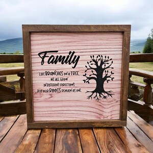Family Sign | Farmhouse sign | Living room sign | Family Wall Art | Wedding Gift, Anniversary Sign