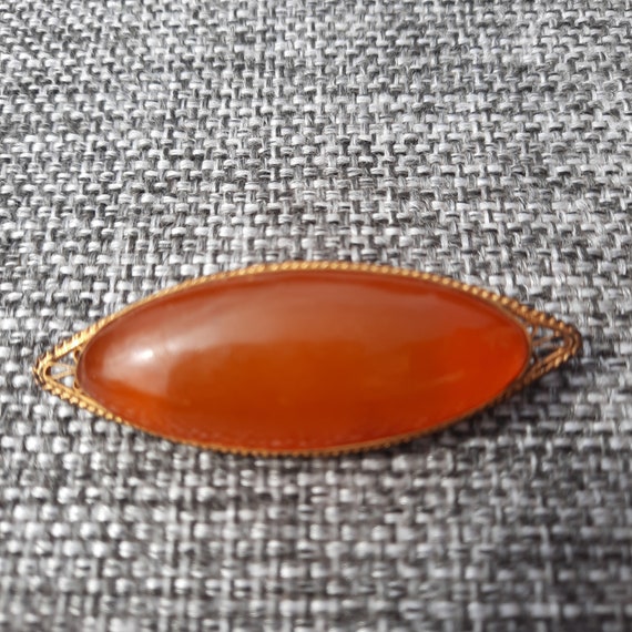 Vintage brooch honey amber brooch natural Baltic … - image 1