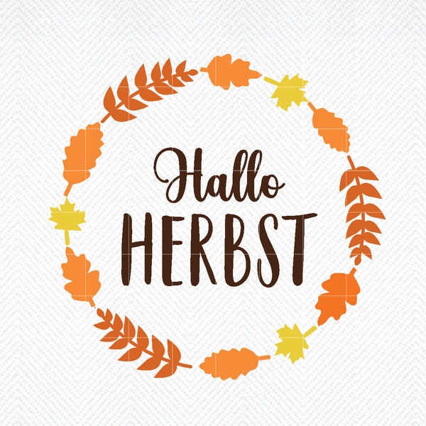 Hallo Herbst Plotterdatei, Herbstliebe SVG, DXF, PNG, Sofort Download, Sublimation png, png, dxf, Plotter File